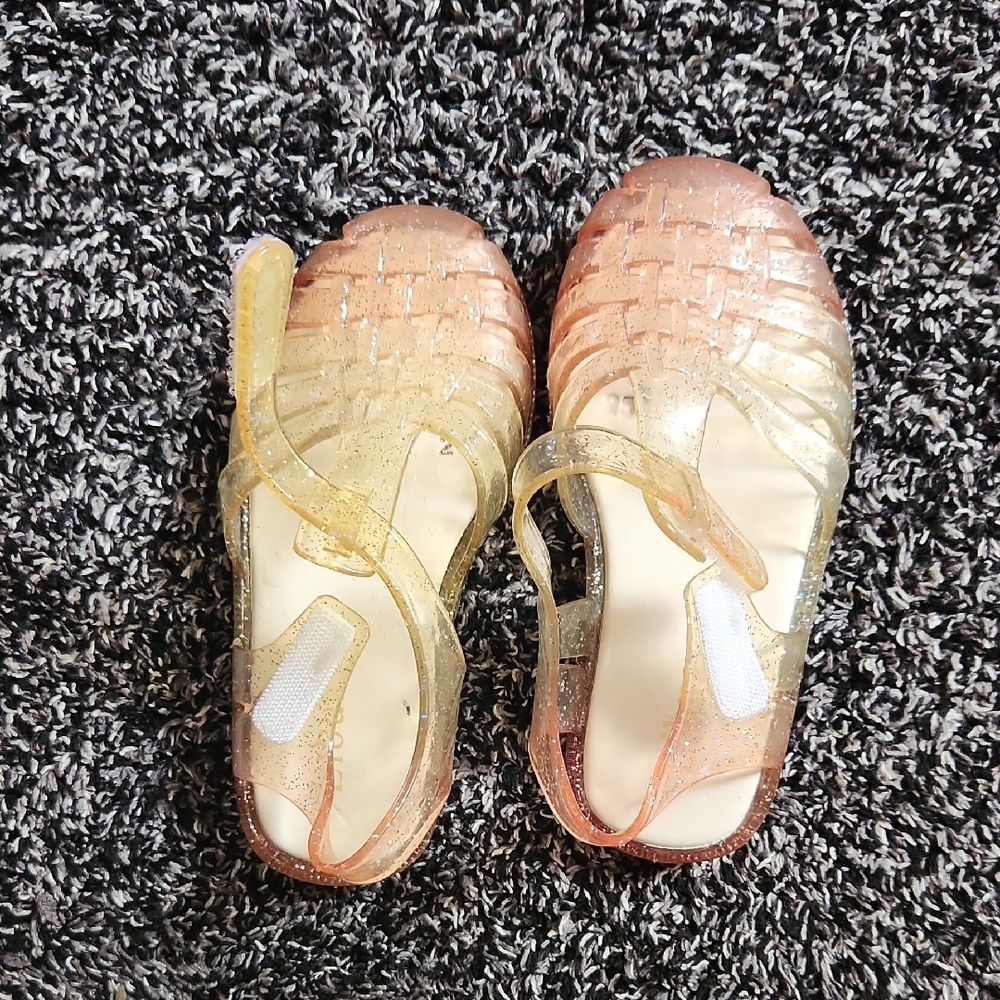 Libuam Glitter Jelly Closed Toe Sandals Toddler 6.5 - Picture 7 of 13